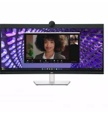 Монитор 34" Dell P3424WEB IPS 3440x1440, 60 Гц, 5 мс, 21:9, 300 кд/м2, 1хHDMI, 1хDP, 2хUSB-C, RJ-45, выход на наушники, черный/серебристый
