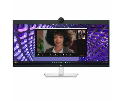 Монитор 34" Dell P3424WEB IPS 3440x1440, 60 Гц, 5 мс, 21:9, 300 кд/м2, 1хHDMI, 1хDP, 2хUSB-C, RJ-45, выход на наушники, черный/серебристый