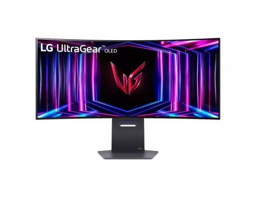 Монитор 34" LG 34GS95QE-B OLED 3440x1440, 240 Гц, 0.3 мс, 21:9, 275 кд/м2, 2хHDMI, 1хDP, 3хUSB, выход на наушники, изогнутый, черный