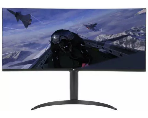 Монитор 34" LG 34WP65C-B VA 3440x1440, 160 Гц, 5 мс, 21:9, 300 кд/м2, 2хHDMI, 1хDP, выход на наушники, изогнутый, черный