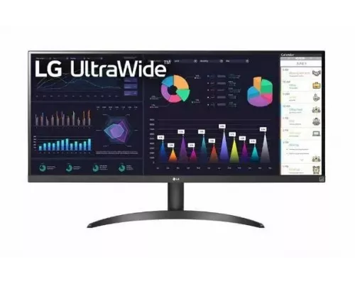 Монитор 34" LG UltraWide 34WQ500-B, 2560x1080, IPS, 100Гц, 1хHDMI, 1хDP, черный