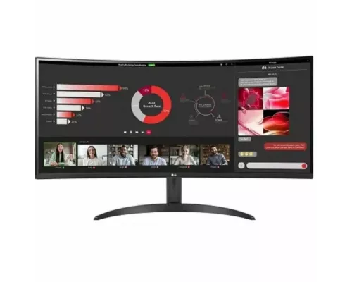 Монитор 34" LG UltraWide 34WR50QK-B VA 3440x1440, 100 Гц, 5 мс, 21:9, 300 кд/м², 2xHDMI, 1xDisplayPort, черный