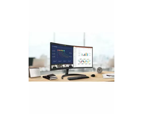 Монитор 34" LG UltraWide 34WR50QK-B VA 3440x1440, 100 Гц, 5 мс, 21:9, 300 кд/м², 2xHDMI, 1xDisplayPort, черный