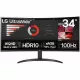 Монитор 34" LG UltraWide 34WR50QK-B VA 3440x1440, 100 Гц, 5 мс, 21:9, 300 кд/м², 2xHDMI, 1xDisplayPort, черный