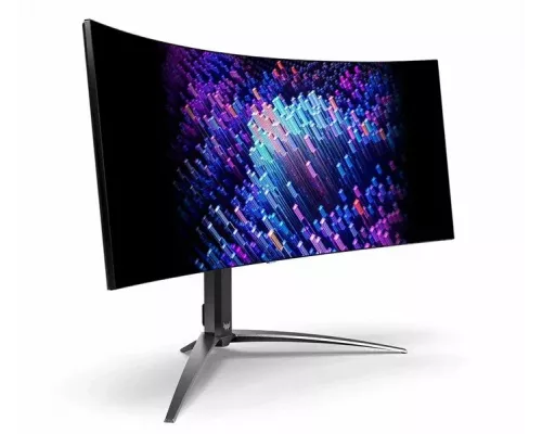 Монитор 38.5" Acer X39bmiiphuzx OLED 3440x1440, 240 Гц, 0.03 мс, 21:9, 1300 кд/м2, 2xHDMI, 1хDP, 2хUSB-C, 1x3.5 мм, черный (UM.TXXEE.001)