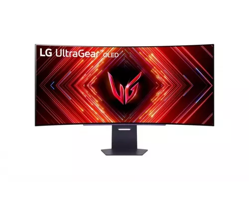 Монитор 44.5" LG UltraGear 45GS95QE-B OLED 3440x1440, 240 Гц, 0.03 мс, 21:9, 1300 кд/м2, 2хHDMI, 1хDP, изогнутый, черный, выход на наушники