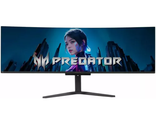 Монитор 49" Acer Predator X49Xbmipphuzx OLED 5120x1440, 240 Гц, 0.03 мс, 32:9, 1000 кд/м2, 2хHDMI, 2хDP, USB-C, изогнутый, черный (UM.SXXEE.X01)