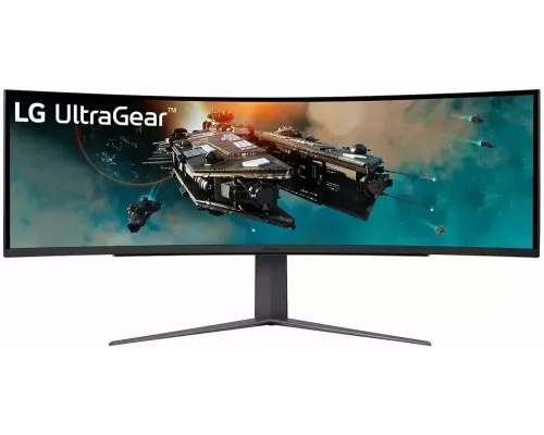 Монитор 49" LG UltraGear 49GR85DC-B VA 5120x1440, 240 Гц, 1 мс, 32:9, 450 кд/м2, 2xHDMI, 1xDP, изогнутый, черный