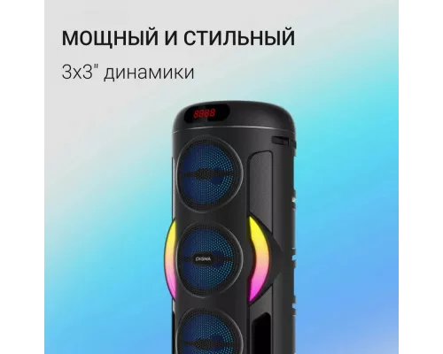Портативная колонка Digma D-MC1721 черный