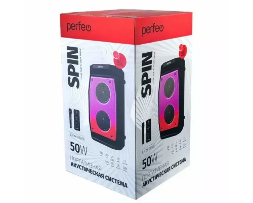 Портативная колонка Perfeo ПАС SPIN 50W