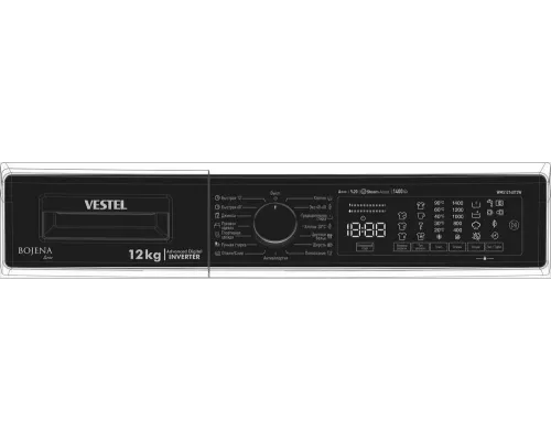 Стиральная машина VESTEL WMS12140T3W белый/черный