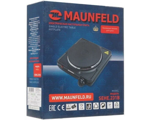 Настольная плита Maunfeld SEHE.231B черный Настольная плита Maunfeld SEHE.231B черный