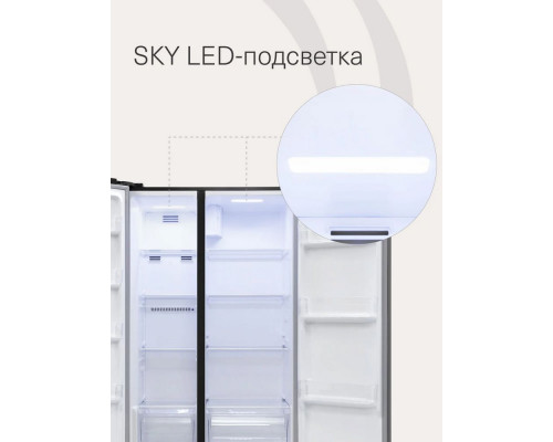 Холодильник KRONA EISKALT 9159 SBS TNF INOX Холодильник KRONA EISKALT 9159 SBS TNF INOX