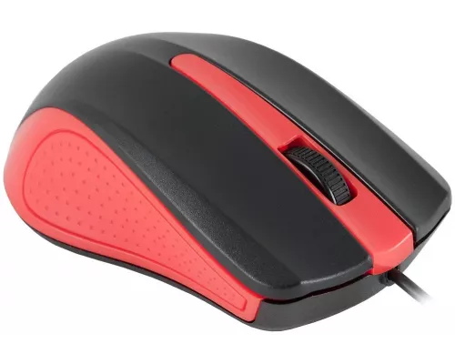 Мышь OKLICK 225M черный/красный