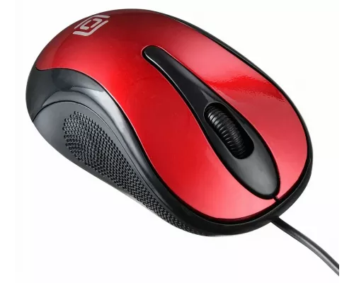 Мышь OKLICK 385M черный/красный