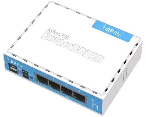 Роутер MIKROTIK hAP lite (RB941-2ND) N300 10/100BASE-TX белый