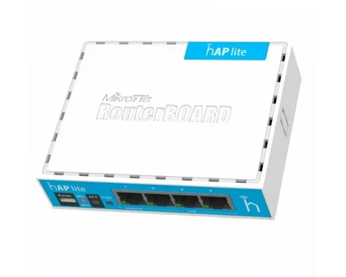 Роутер MIKROTIK hAP lite (RB941-2ND) N300 10/100BASE-TX белый