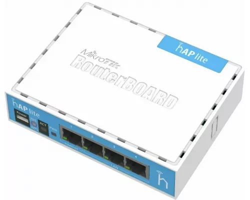 Роутер MIKROTIK hAP lite (RB941-2ND) N300 10/100BASE-TX белый