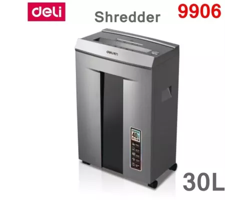 Шредер Deli 9906 серый