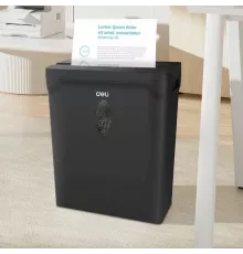 Шредер Deli ET014 черный