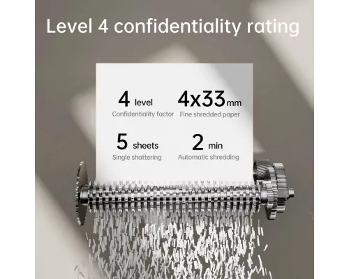 Шредер Deli ET014 черный