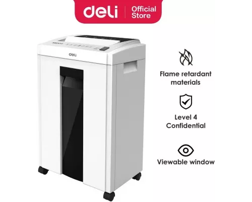 Шредер Deli ET051 белый