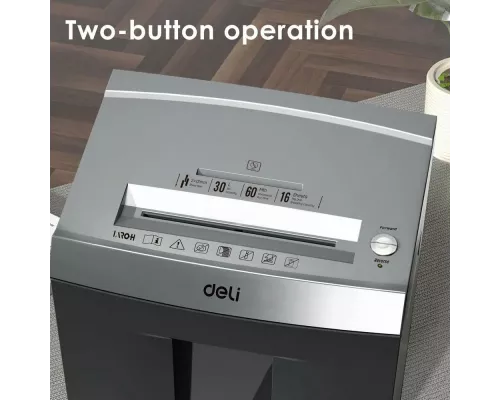 Шредер Deli ET096 серебристый