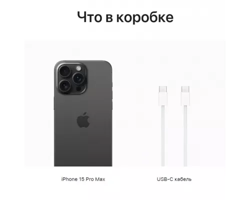 Смартфон Apple iPhone 15 Pro Max 256GB Black (India)