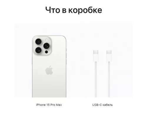 Смартфон Apple iPhone 15 Pro Max 256GB White (Canada)