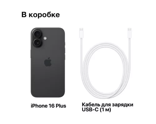 Смартфон Apple iPhone 16 Plus 512GB Black (EU)