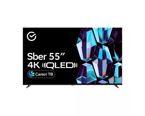 Телевизор Sber SDX 55UQ5234 QLED титан
