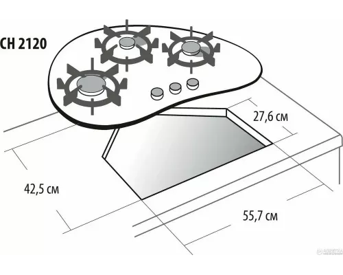Варочная поверхность GEFEST СГ СН 2120 К6 белый