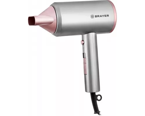Фен BRAYER BR3022 серый/розовый