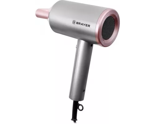 Фен BRAYER BR3022 серый/розовый