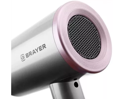 Фен BRAYER BR3022 серый/розовый