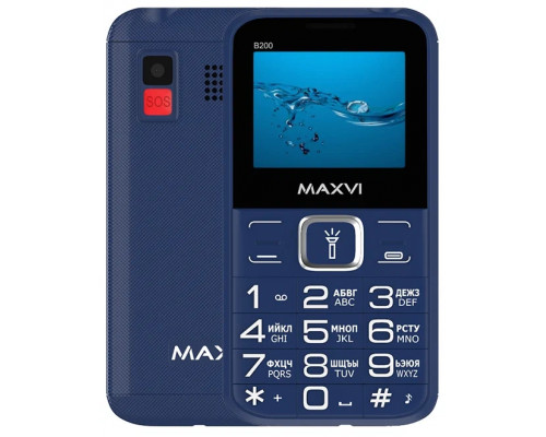 Мобильный телефон Maxvi B200 blue Мобильный телефон Maxvi B200 blue