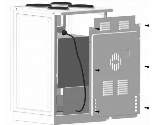 Кухонная плита ЛЫСЬВА EF4004MK00 коричневый