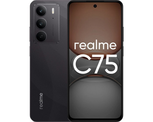 Смартфон Realme C75 8/256Gb черный Смартфон Realme C75 8/256Gb черный