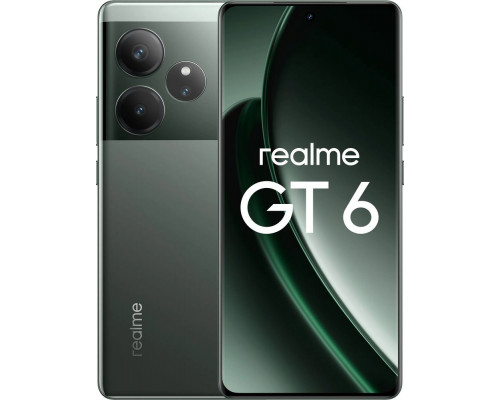 Смартфон Realme GT6 5G 16/512Gb зеленый туман Смартфон Realme GT6 5G 16/512Gb зеленый туман