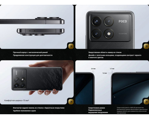Смартфон POCO F6 Pro 12/256Gb черный Смартфон POCO F6 Pro 12/256Gb черный