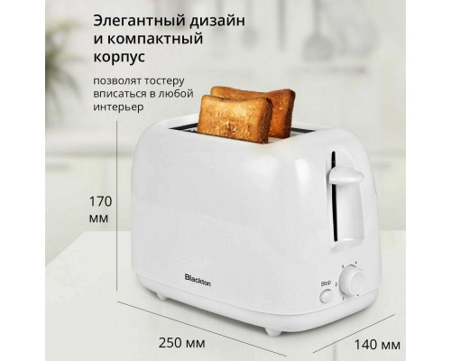 Тостер BLACKTON Bt T1110 белый