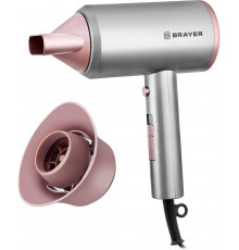 Фен BRAYER BR3022 серый/розовый