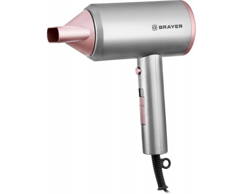 Фен BRAYER BR3022 серый/розовый Фен BRAYER BR3022 серый/розовый