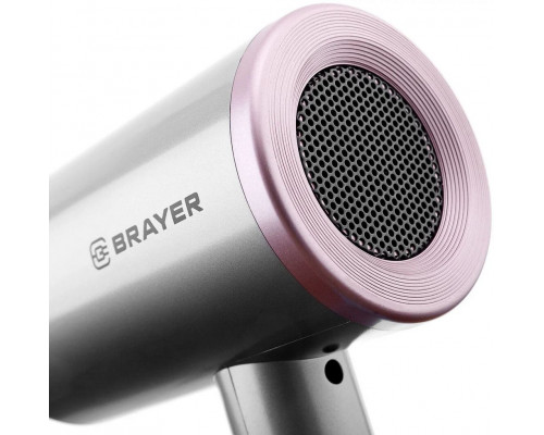 Фен BRAYER BR3022 серый/розовый Фен BRAYER BR3022 серый/розовый