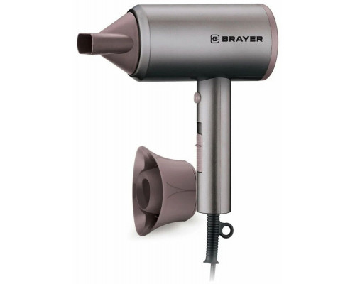 Фен BRAYER BR3022 серый/розовый Фен BRAYER BR3022 серый/розовый