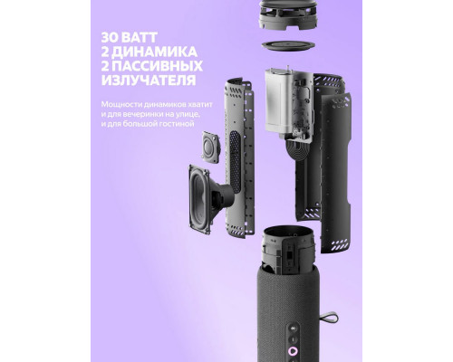 Умная колонка Яндекс Станция Стрит YNDX-00030VIO фиолетовый