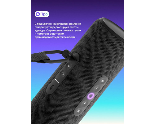 Умная колонка Яндекс Станция Стрит YNDX-00030BLK чёрный Умная колонка Яндекс Станция Стрит YNDX-00030BLK чёрный