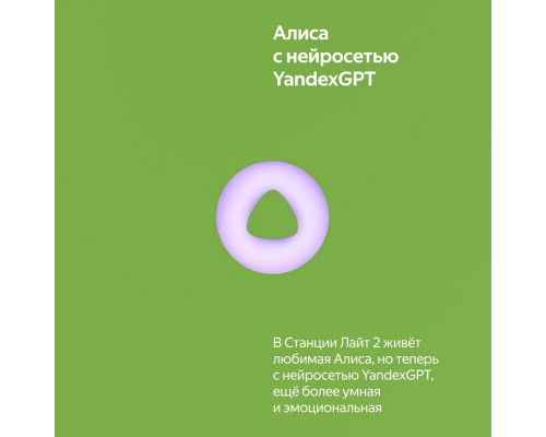 Умная колонка Яндекс Станция Лайт 2 YNDX-00026GRN зеленый