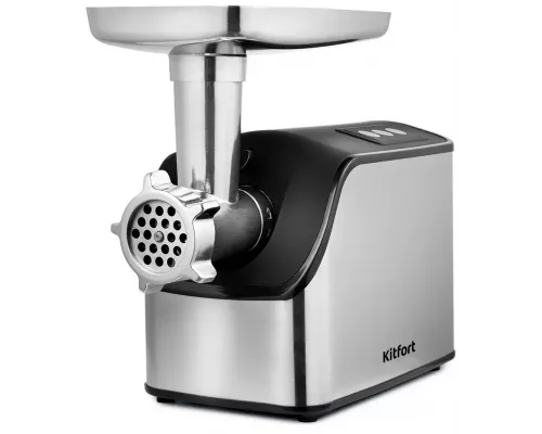 Мясорубка Kitfort КТ-2103 серебристый/черный
