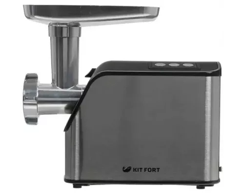 Мясорубка Kitfort КТ-2103 серебристый/черный